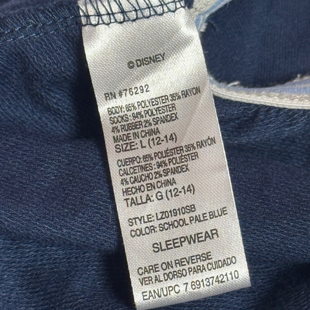Disney Stitch "Just One of Those Days" 3-Piece‎ Women's Blue Pajama Set Size L - Picture 6 of 6
